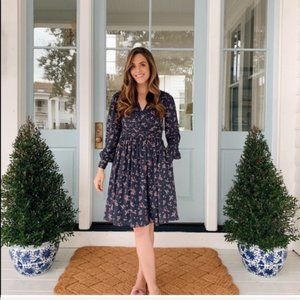 NWOT Gal Meets Glam Floral Navy Kelsey Dress